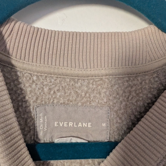 Everlane The ReNew Fleece Raglan Sweatshirt Size Medium - Picture 4 of 10